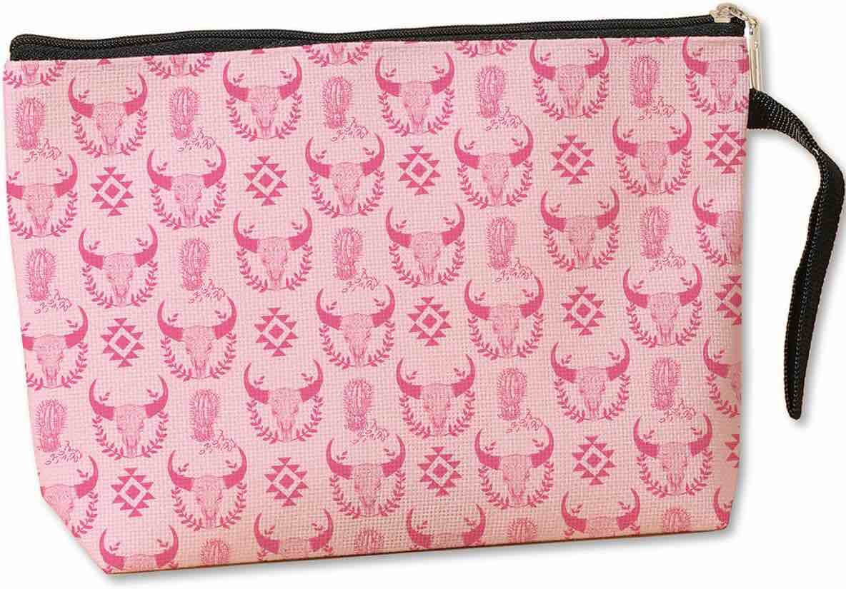 Retro Makeup Bag Western Stuff Cosmetic Bag Makeup Pouch Country Girl Gifts Travel Organizer Western Accessories for Women Western Lover Daughter Niece Birthday Anniversary Mother's Day Christmas Multicolor782