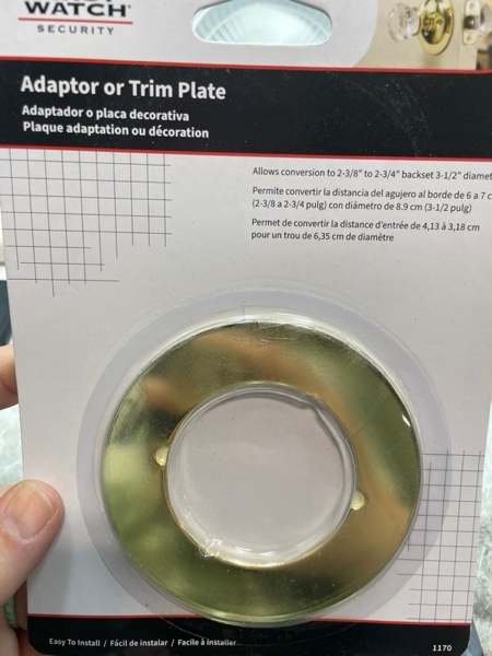 First Watch Products 1170 Adapter Plate/Trim, 2-1/8-Inch