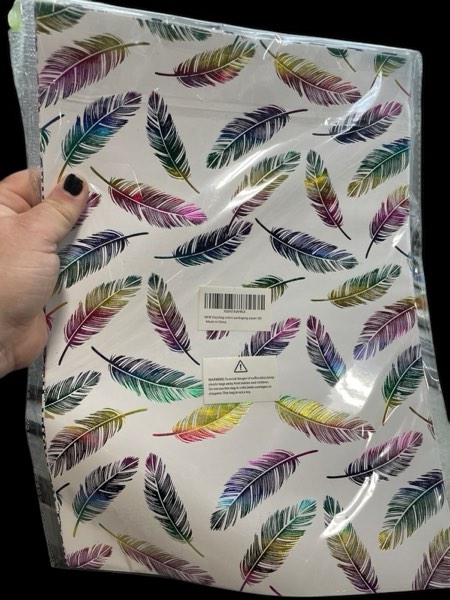 Dazzling Colors Packaging Paper (Feather Design, 9)