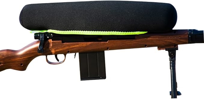Tinahiking Neoprene Scope Cover, Fits Rifle Spotting Scope Cover Neoprene Scopecoat Cover 12" -16.5", Scope Protector Optic Lens Cover Waterproof Dust Cover Black