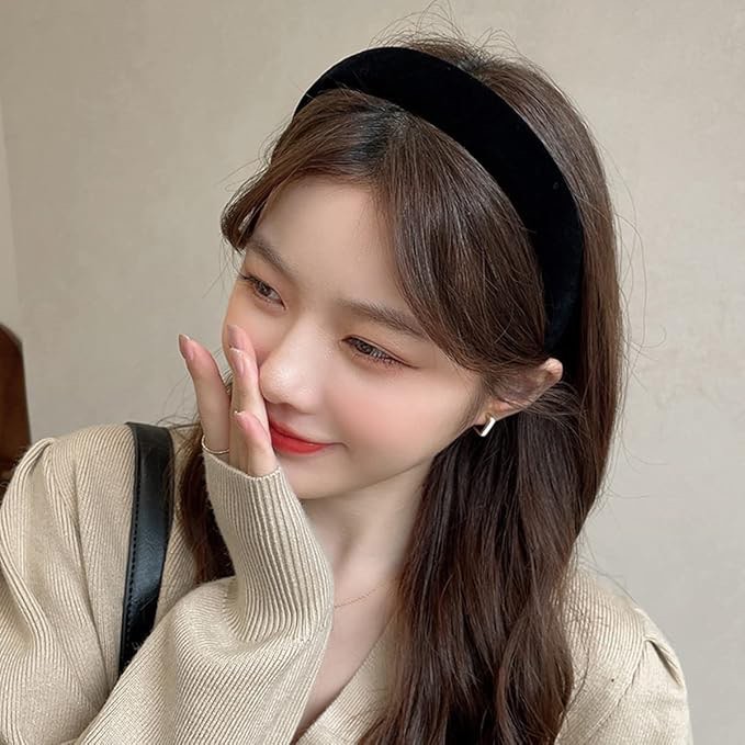 Padded Velvet Hairband (Pink)