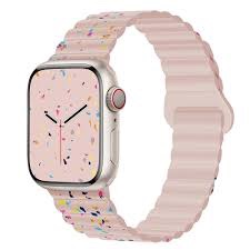 Fasholux Magnetic Watch Band Compatible with Apple Watch 38mm 40mm 41mm 42mm 44mm 45mm 49mm,Soft Sil