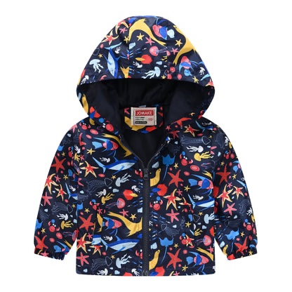 (Size 110) Toddler Girl Boy Spring Fall Windbreaker with Hoods Baby Zipper Hooded Outwear WindproofJacket Lightweight Coat