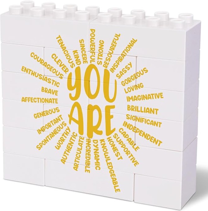 Joyeti Office Inspirational Decor Gifts, Encouragement Gifts for Women, You are Sun Puzzle Block Sign, Inspirational Encouragement Office Decor Gifts for Women, Friend, Coworker, White