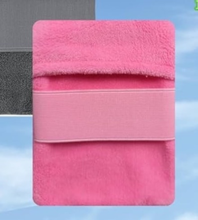 GdHaHSP 2PCS Sand Remover for Beach?Sand Removal Bag, Coral Velour Material Beach Sand Remover, Sandscreen,Sand Mitt for Beach Activities Sandboxes (Pink)