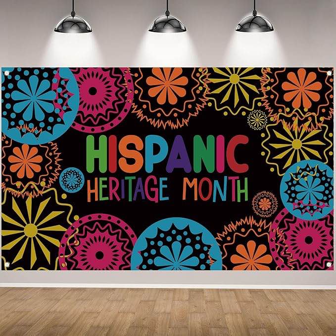 INRUI Hispanic Heritage Month Banner Backdrop (7x5ft) — Design Varies