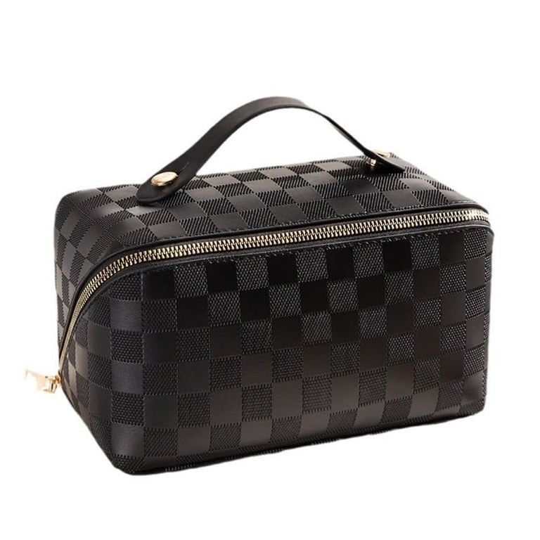 Loveluv Women Makeup Bags, Cosmetic Zipper Bags, Waterproof PU Leather Make up Organizer Bag