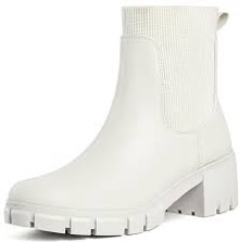 (Size 8) GOUPSKY Womens Ankle Boots Lug Sole Comfortable Slip On Chelsea Booties Elastic Gore