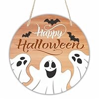 Halloween Welcome Wooden Decoration-We're Dying to See You with Bats Hanging Decor with A Rope-Indoor Welcome Hanging Sign Plaque