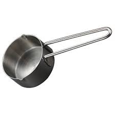 Luxshiny Stainless Steel Measuring Cup, Measuring Spoon with Two Side Spouts for Dry or Liquid Ingredients Measurement, 1/2 Cup Capacity