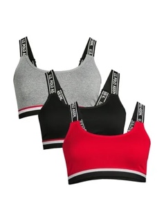 u.s. polo assn. womens wireless bras - sports bras for women multipack - 1xl
