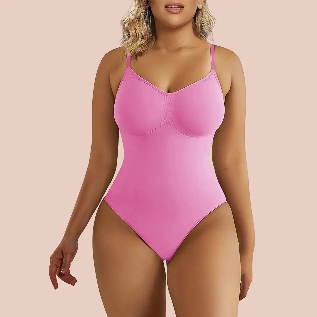 vvx cami bodysuit for women tummy control shapewear seamless adjustable spaghetti strap body shaper tops - xxl