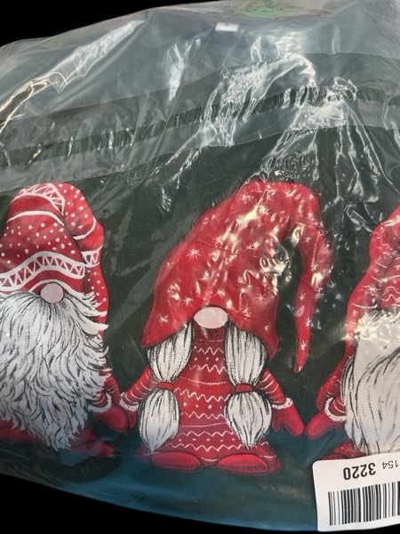 Christmas Gnomes Printed Sweatshirt (Black)