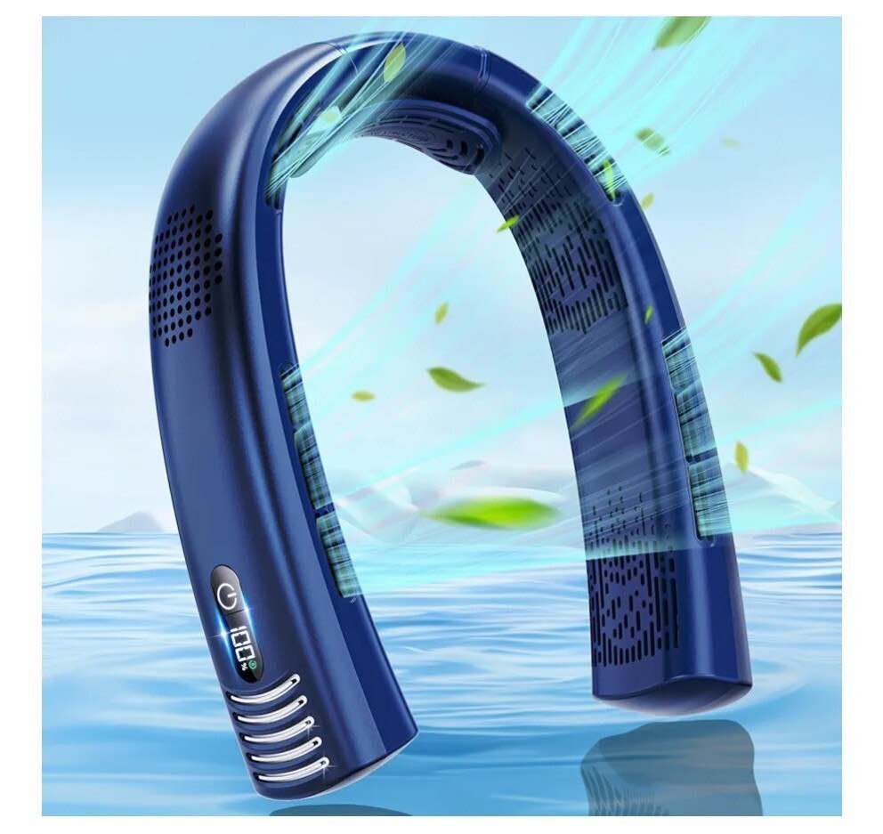 N30 Bladeless Portable Neck Fan (Blue)
