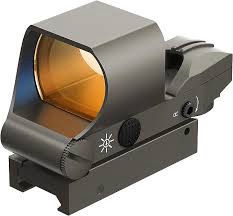 Reflex Sight, Multiple Reticle System Red Dot Sight with Picatinny Rail Mount, 