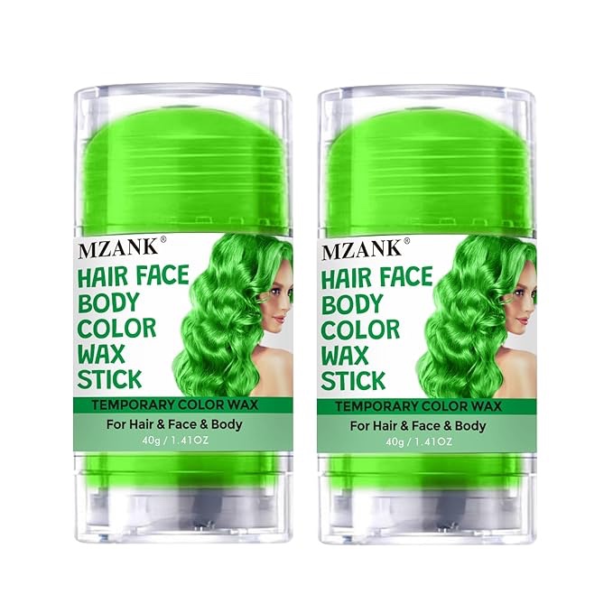 Hair Color Wax for Kids and Women,Hair Wax Stick for Makeup Party,Wax Face Body Stick, Hair-Styling Waxes,Professional Body Face Painting for Halloween SFX Independence Day
