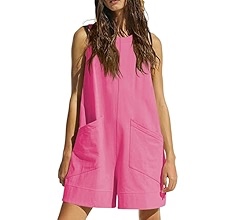 Summer Jumpsuit Streetwear for Women 2024 with Sleeveless Jacket Design - 2XL