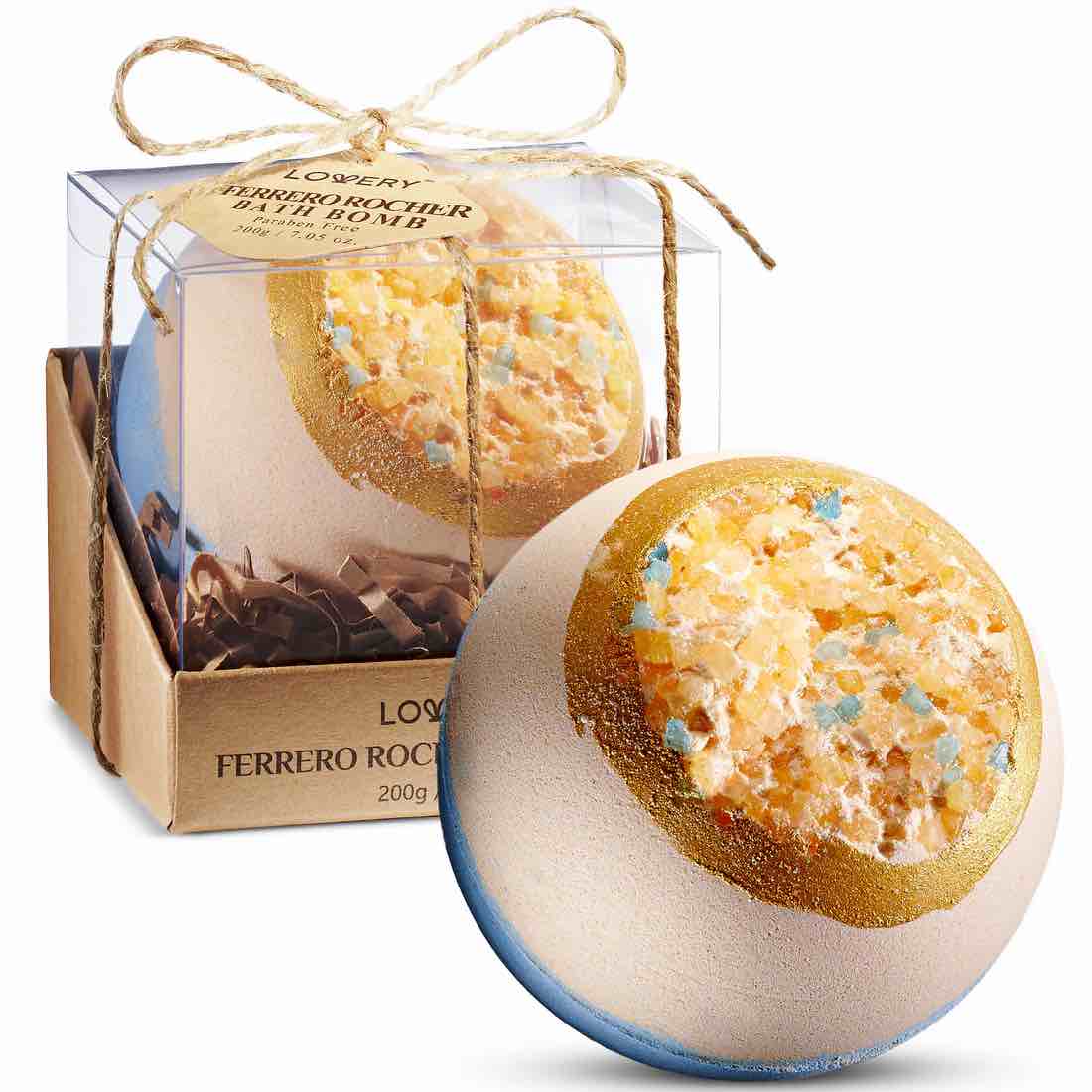 LOVERY Ferrero Rocher Bath Bomb (7.05 oz / 200g)