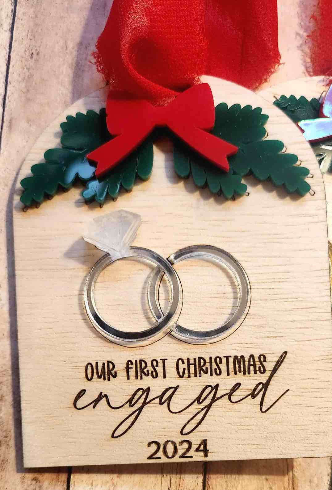 Our First Christmas Engaged Ornament 2024- Get Engaged