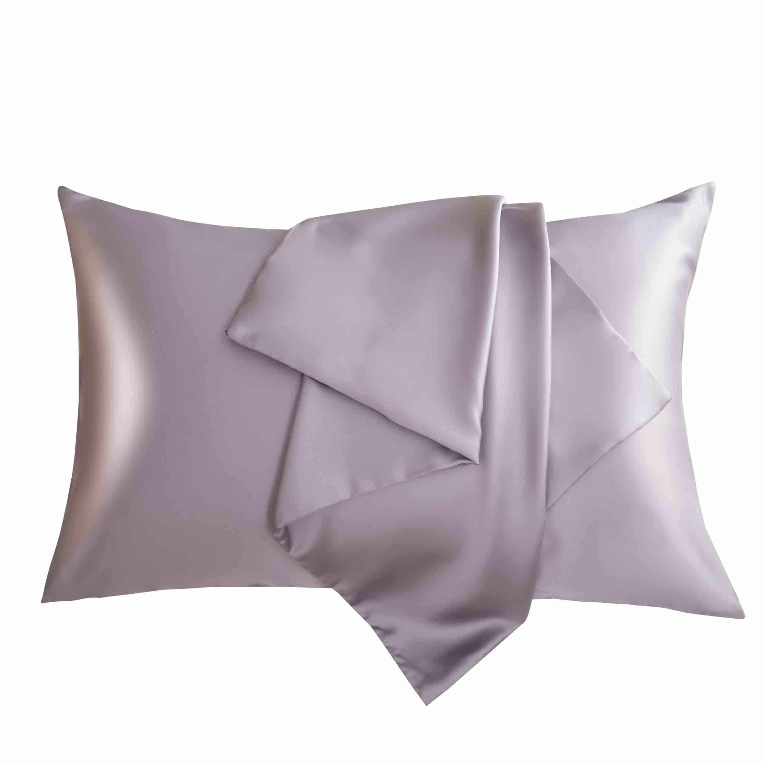 Lyocell Pillowcase for Hair and Skin Health, Soft Smooth, Both Sides Premium Pillow Case Cover with Envelope Closure,1pcs (Standard, 20x26 inch, Purplish Grey)