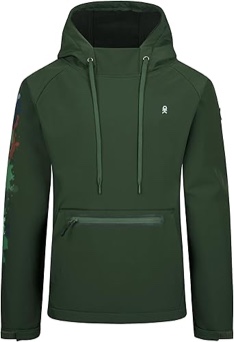 Little Donkey Andy Men's Water Repellent Hoodies with Fleece Lined, Thermal Pullover Hooded Sweatshirt UPF50+