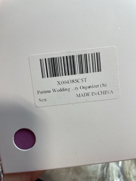 Parima Wedding Gifts for Women, Travel Jewelry Box, Bridal Shower Gifts, Bridesmaid Gifts for Wedding Day Bride Gifts, Bridesmaid Proposal Gifts, Travel Jewelry Organizer - Letter S, Purple