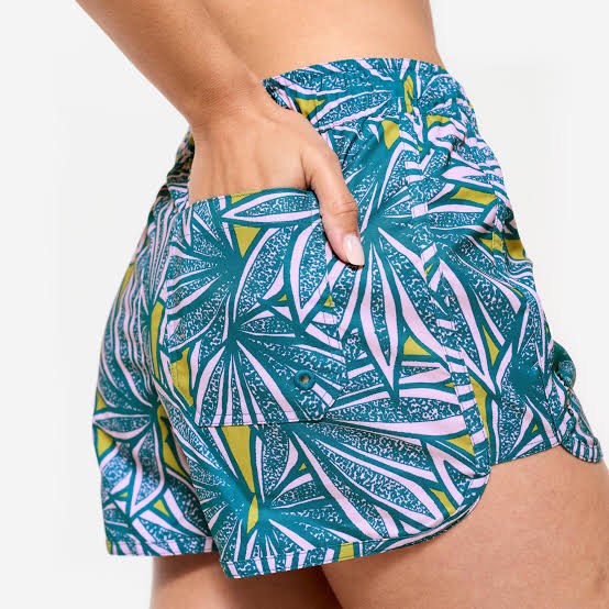 Women's Board Shorts (Leaf, S)
