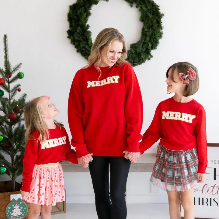 Merry Patch Holiday Sweatshirt (XL)