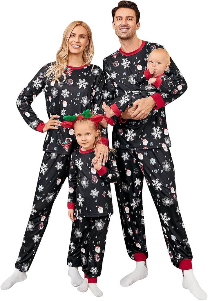 Christmas Pajamas Matching Family Sets, Matching Sets Christmas PJs for Women Holiday Sleepwear Clothes (Dad, XL)