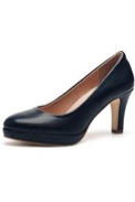 Women Pump Heels Classic Fashion Closed Toe Dress Shoes Wedding Office (Black, 36)