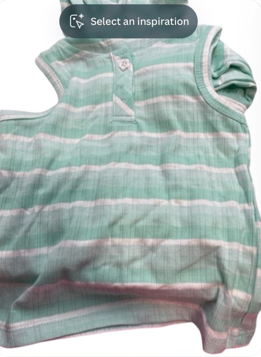 Green stripes hoodie Sleeves with short terno for kids