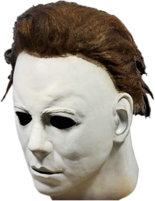 At homes Michael Myers Mask 1978 Halloween Latex Full Head Adult Fancy Props, White