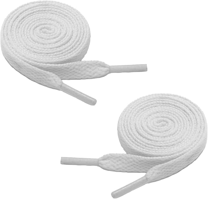 Glox 2 Pairs Flat Shoe Laces for Sneakers, Athletics Replacement Shoe Laces Boot Strings, Multiple Lengths and Colors
