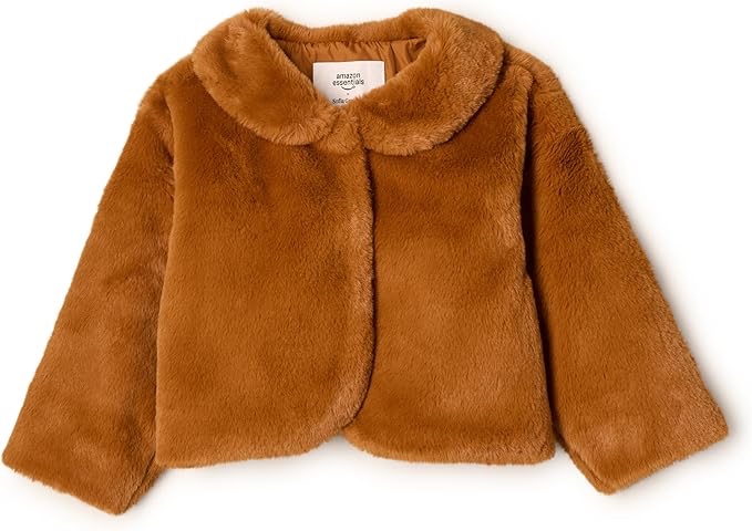 (3 Years) Amazon Essentials x Sofia Grainge Babies, Toddlers, and Girls' Faux Fur Jacket