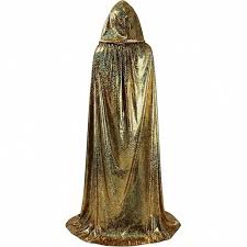 Gold Hooded Cape, Hologram Cloak, Arm Wrestling Cape, Queen Cloak, Cosplay Hooded Cape, Gold Wedding, Burlesque Cape, Shiny Hooded Cape