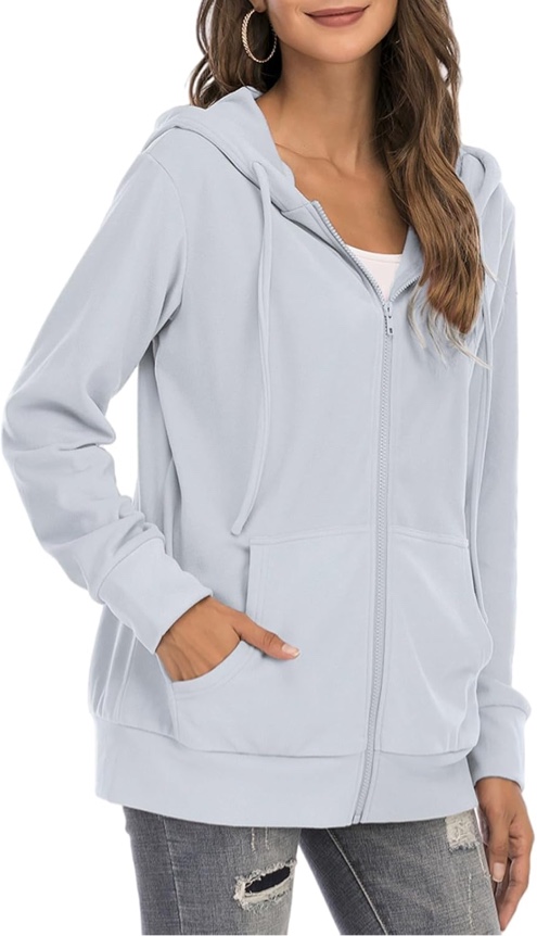NEKOSI Womens Hoodie Sweatshirt Causal Long Sleeve Top Fashion Comfy Trendy Clothes Dressy Essentials Pullover Shirts