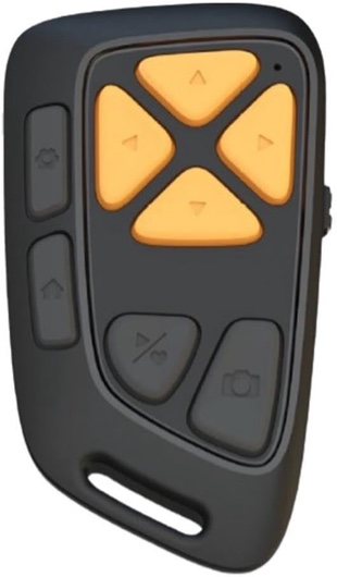 TikTok Scrolling Remote Control for iPhone & Android Smartphone, Bluetooth Page Turner for Kindle App, Photo and Video Clicker with Adjustable Wrist Strap (Black-TT)
