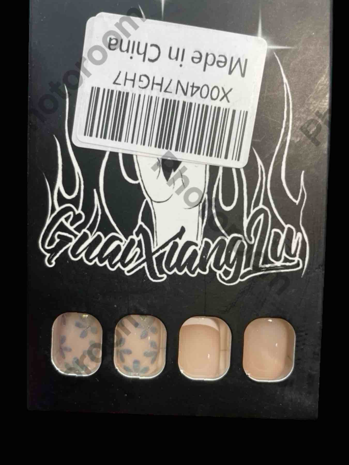 Flower Press on Nails Short Square Fake Nails Nude Stick on Nails White French Tip Press ones Glossy Spring False Nails with Floral designs Chrome Acrylic Nails Summer Glue on Nails for Women 24 Pieces