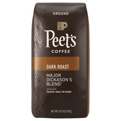 Peet's Coffee Major Dickason's Blend, Dark Roast Ground Coffee best before 6/17/25