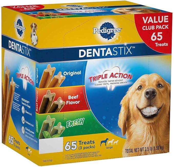 Pedigree Dentastix 65 Piece Variety Pack, 3.5 Pound