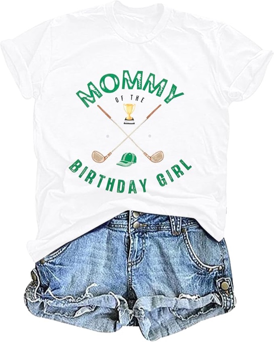SFHFY Matching Golf Shirts for Couples Mommy and Daddy Golf Birthday Tshirt Outdoor Sports Vacation Tee Tops