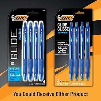 BIC VLGBP41-Blu Velocity Bold Retractable Ball Pen, Bold Point (1.6mm), Blue, 4-Count