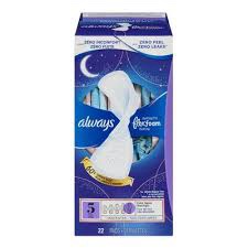 Always Infinity Flexfoam Pads Extra Heavy Overnight With Wings Unscented Size 5
