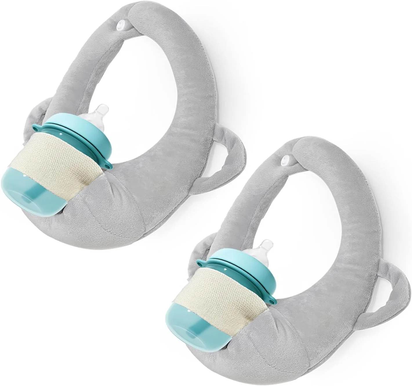 FIKETLXU Baby Bottle Holder,Baby Bottle Holder Hands Free Feeding,Newborn Bottle Holder,Twin Baby Fe