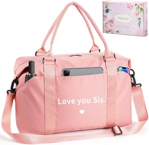 Mothers Day Gifts for Sister Friends Pink Travel Duffle Bag Birthday Gifts for Her Waterproof Weekender Bag