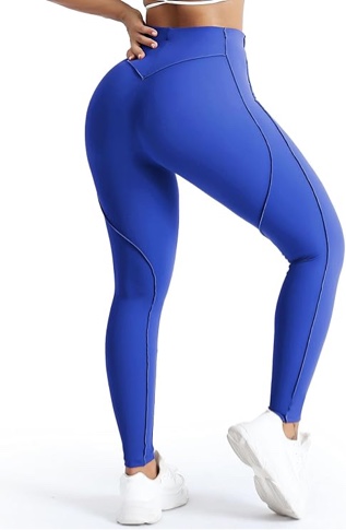 (Small) SEASUM Butt Lifting Leggings for Women High Waisted Workout Gym Compression Tummy Control Exposed Lined Seams Yoga Pants