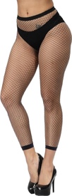 Pareberry Women's 3 Pairs Footless Fishnet Stockings High Waisted Pantyhose Mesh Wide Tights