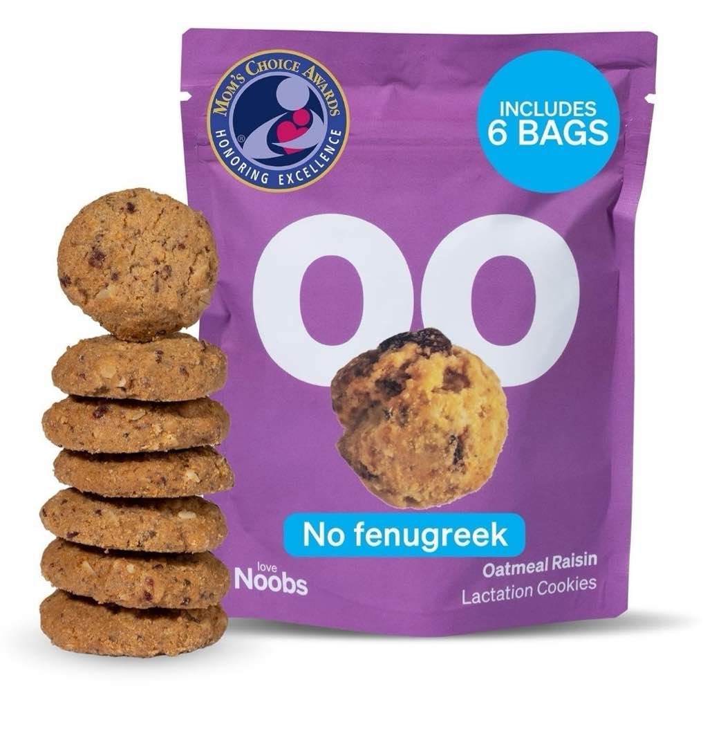 LoveNoobs Lactation Cookies for Milk Supply Increase, Oatmeal Raisin