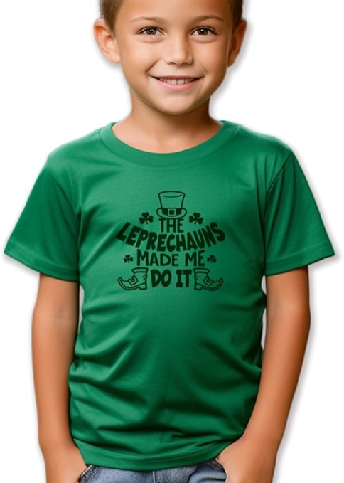 (2T) hrcfbk Kids Toddler Baby Girls Boys St Patricks Day T-Shirt Short Sleeve Irish Shamrock Letters Print Cotton Tops