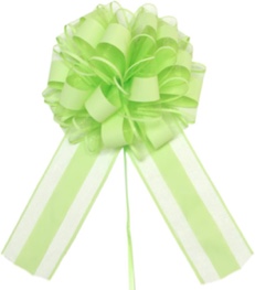 5pcs 7 inches Large Pull Bows, Bows for Gift Wrapping Gift Decorations, Anniversary, Gift Baskets, Valentine's Day, Christmas, Spring Events and Summer Events, Party Decoration Sup (Fruit Green)